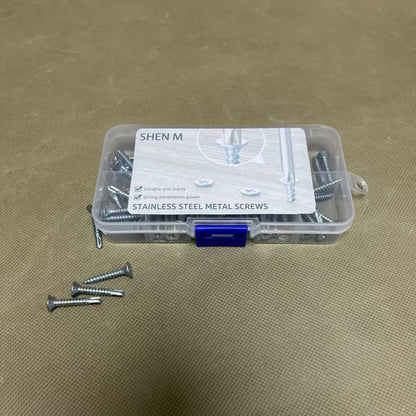 SHEN M   Metal screws, Silver Self Tapping Screws, for Household Appliances,Furniture,Woodworking
