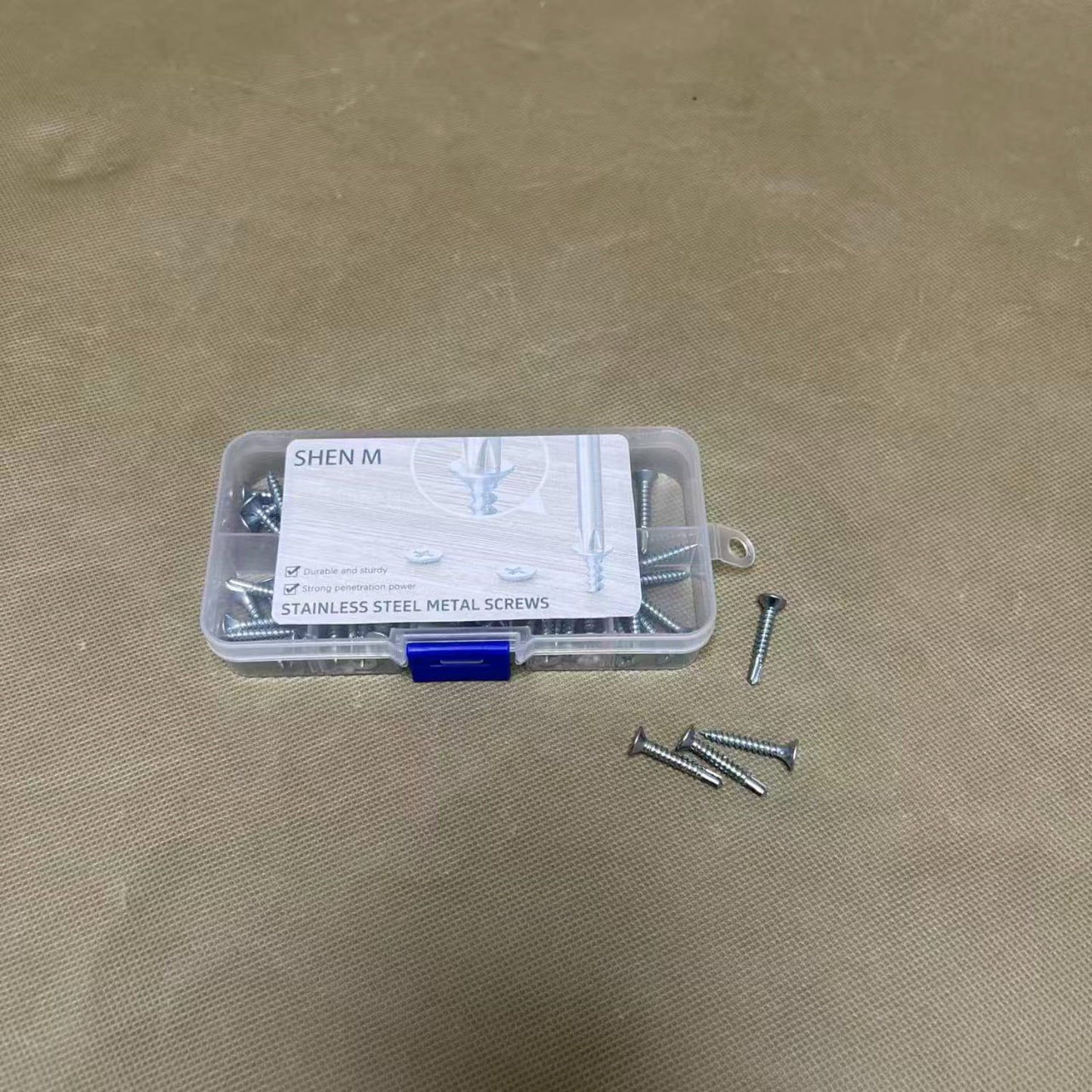 SHEN M   Metal screws, Silver Self Tapping Screws, for Household Appliances,Furniture,Woodworking