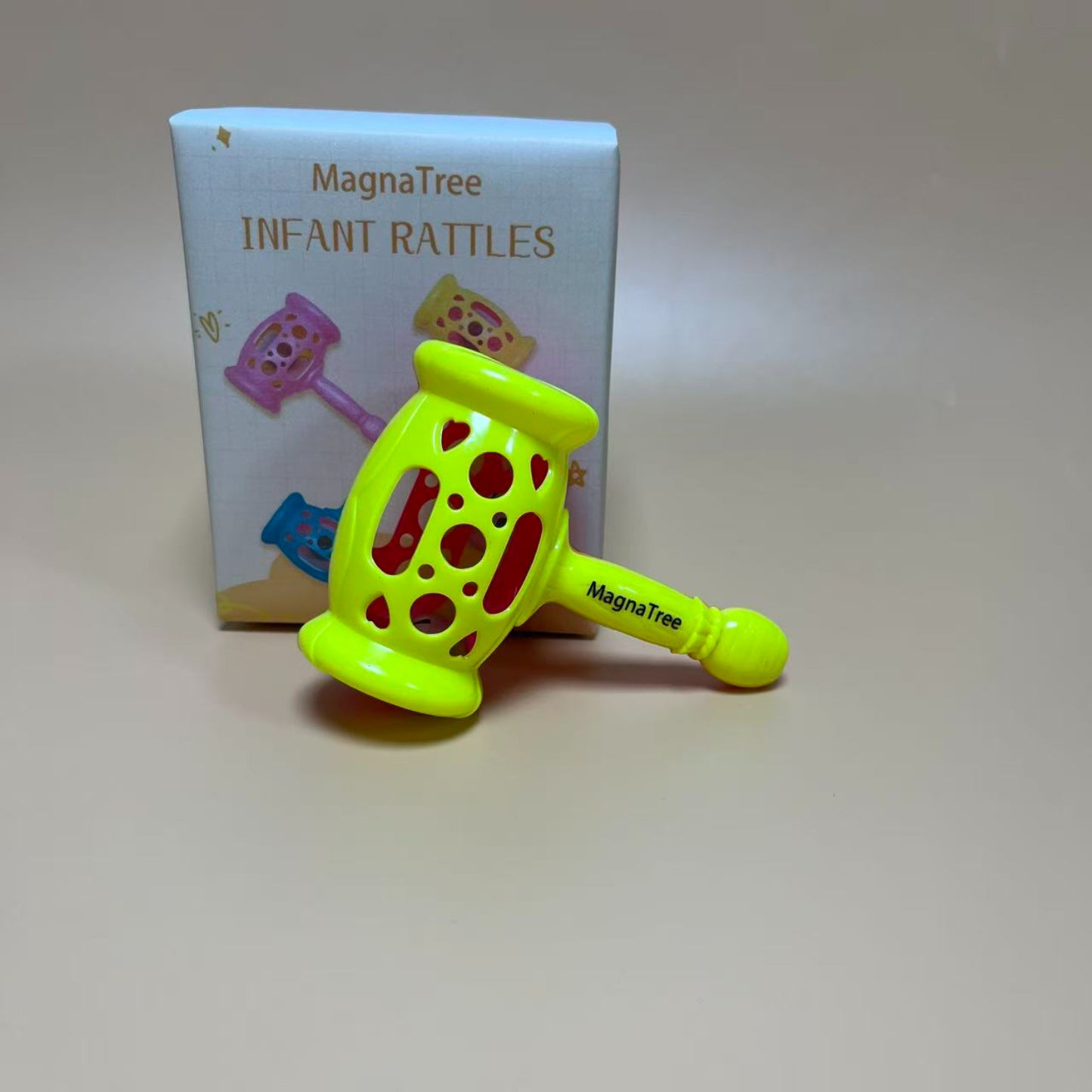 MagnaTree   Infant toys, Infant Grab Shake Rattle, Easy Hold Sensory Teether, Babies Development Learning Music Toy,