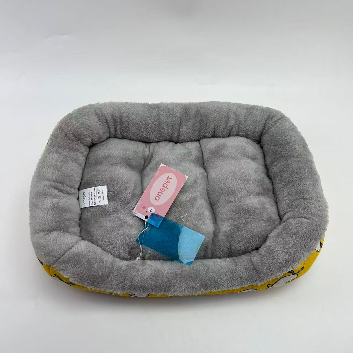 onepet   Pet cushions,Washable Dog Bed  Plush Dog Crate Beds Comfy Kennel Pad Anti-Slip Pet Sleeping Mat for  Small Dogs Breeds