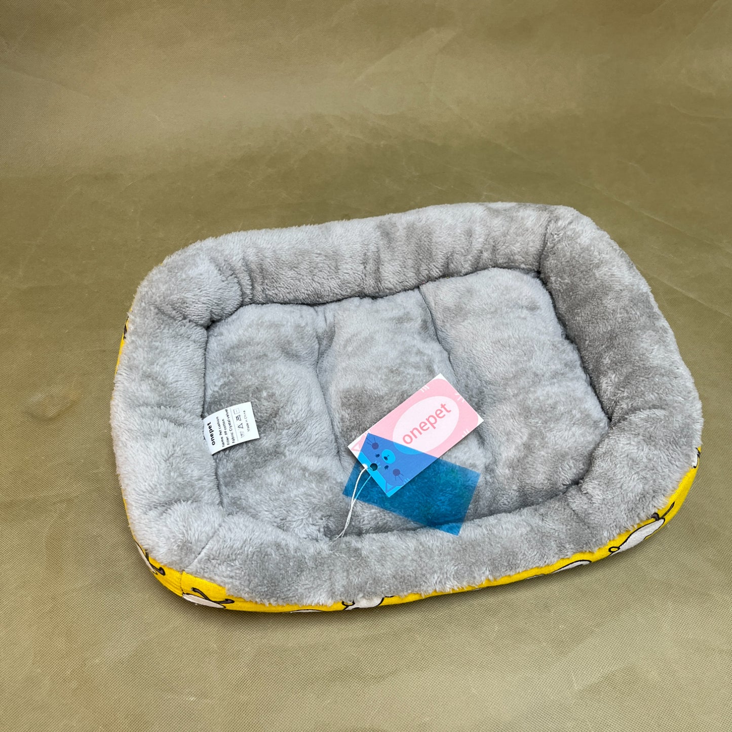 onepet   Pet cushions,Washable Dog Bed  Plush Dog Crate Beds Comfy Kennel Pad Anti-Slip Pet Sleeping Mat for  Small Dogs Breeds
