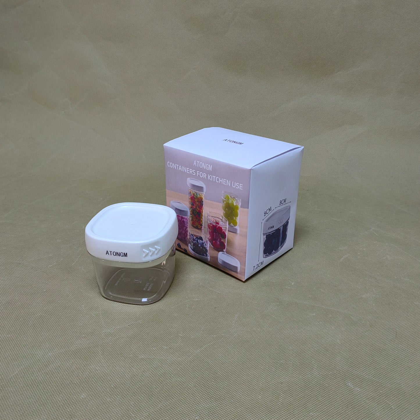 ATONGM Containers for household or kitchen use,Airtight Food Storage Containers, for Cereal, Dry Food, Flour and Sugar