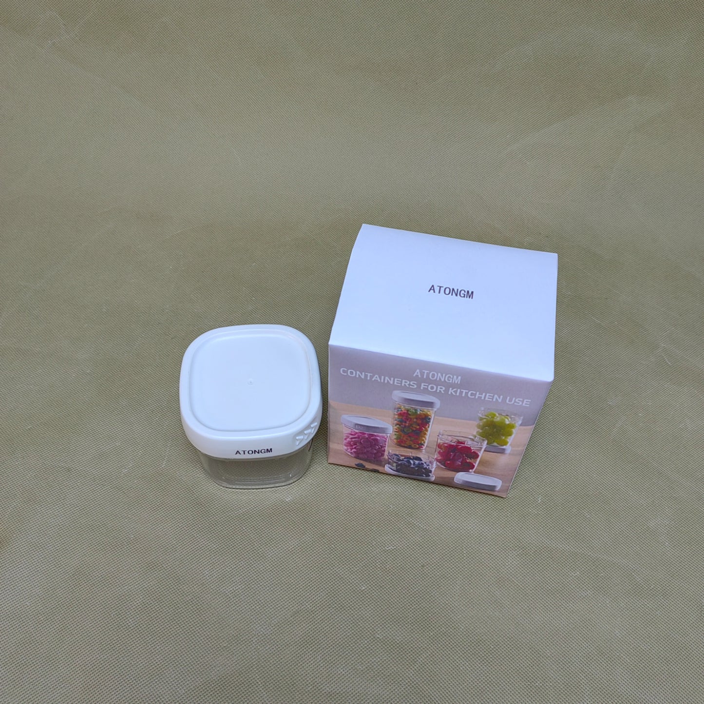 ATONGM Containers for household or kitchen use,Airtight Food Storage Containers, for Cereal, Dry Food, Flour and Sugar