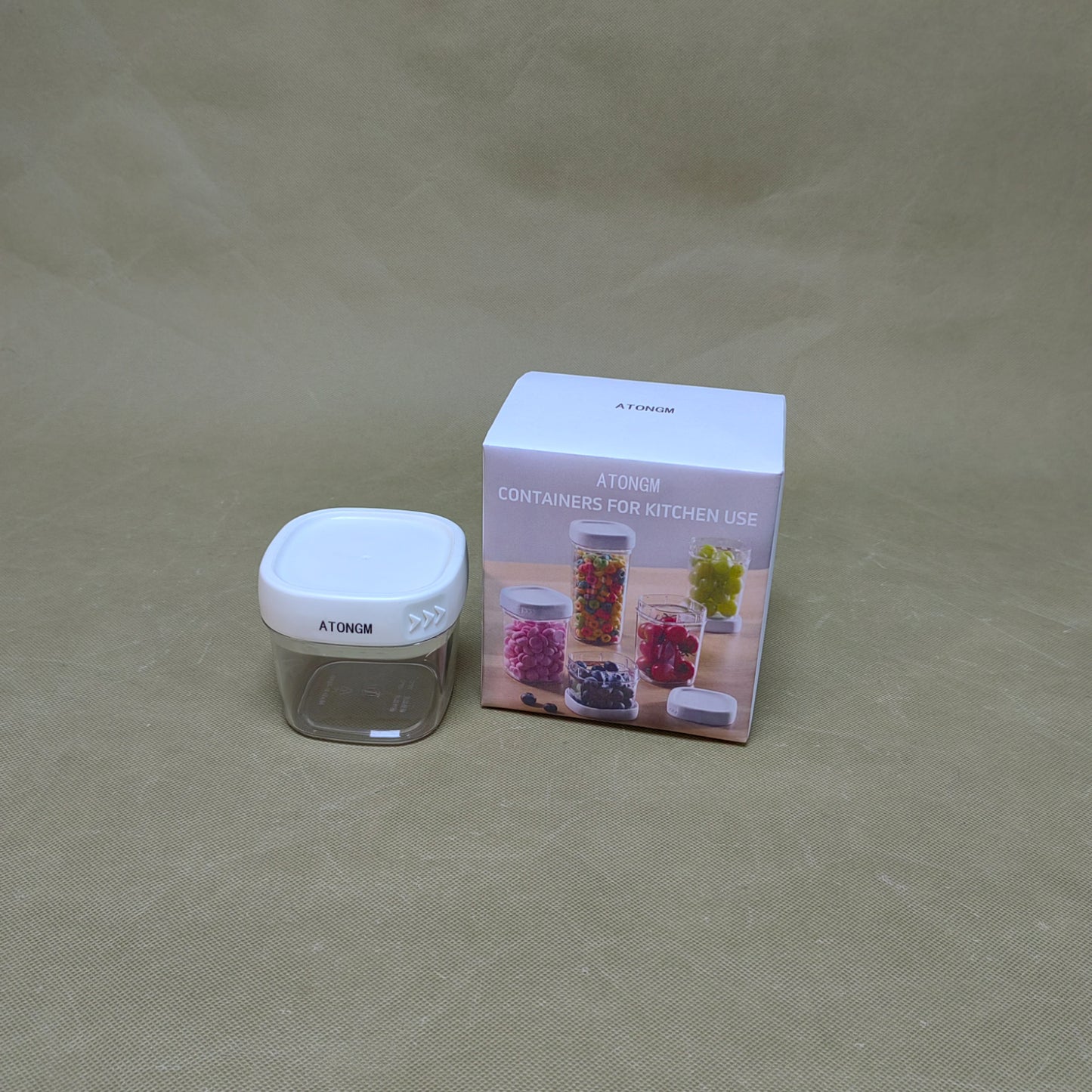 ATONGM Containers for household or kitchen use,Airtight Food Storage Containers, for Cereal, Dry Food, Flour and Sugar