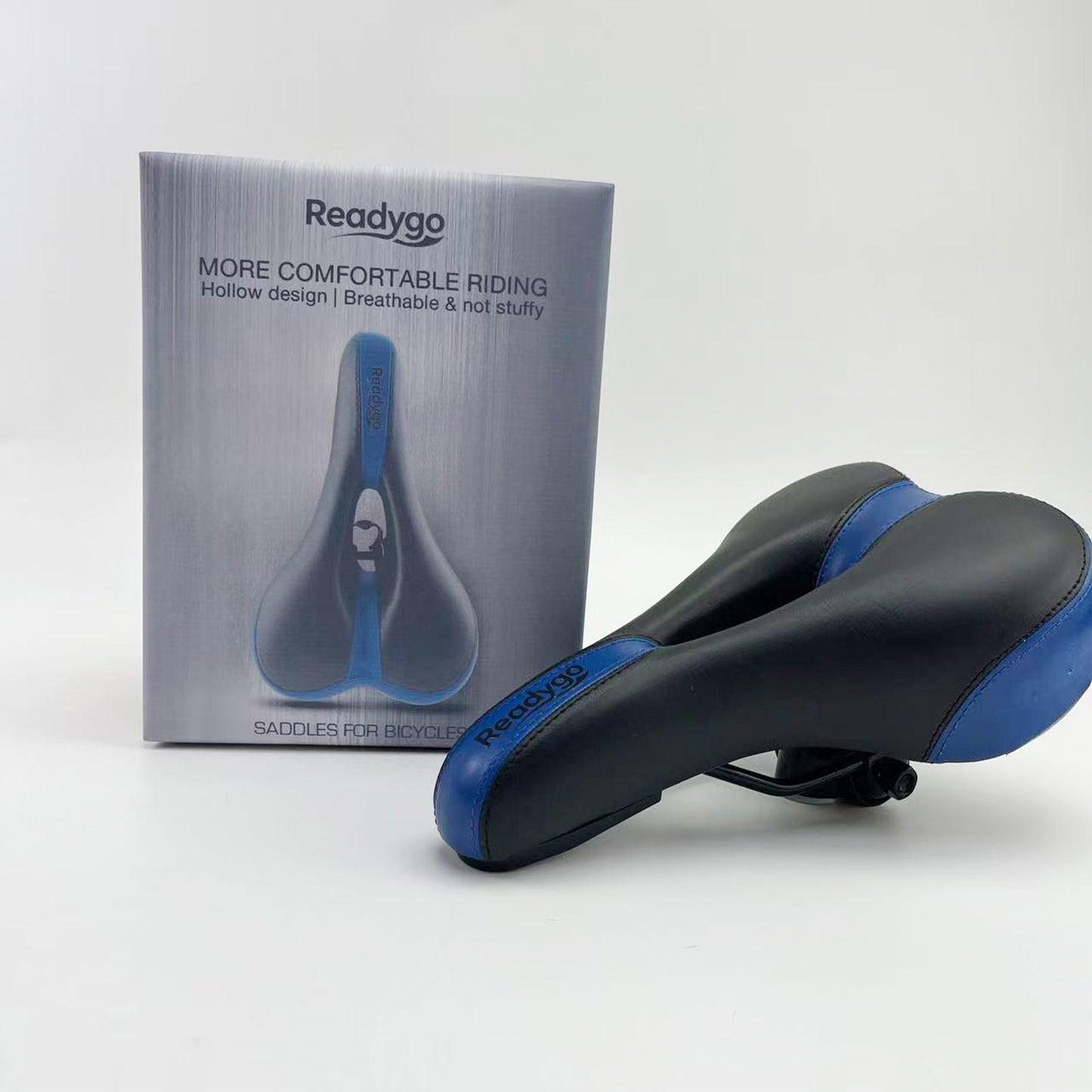 Readygo   Saddles for bicycles, Comfortable Bike Seat for Men Women, Bicycle Saddle for Touring, Exercise Bicycle, Commuter, Travel