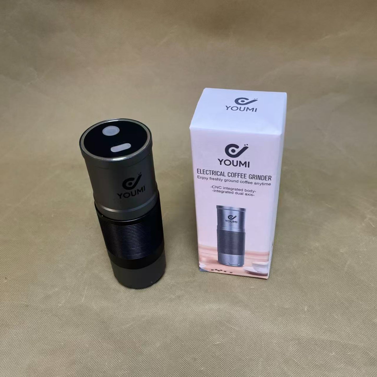 YOUMI  Electrical coffee grinders, Electric Coffee Grinder, Spice Grinder, One Touch Coffee Mill for Beans, Spices and More,  Black