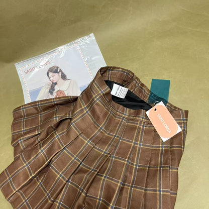 SAINT LORNA   skirts, Pleated Skirt School Uniform Skirt Mini Skirt, Athletic Workout Skater Skirt