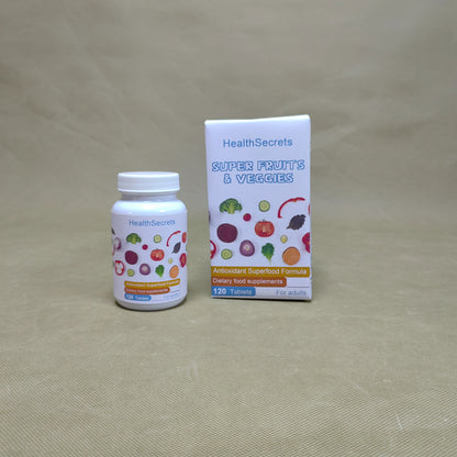 HealthSecrets Dietary food supplements,Fruit and Veggies Supplement, Immune, Gut & Digestive Health Support