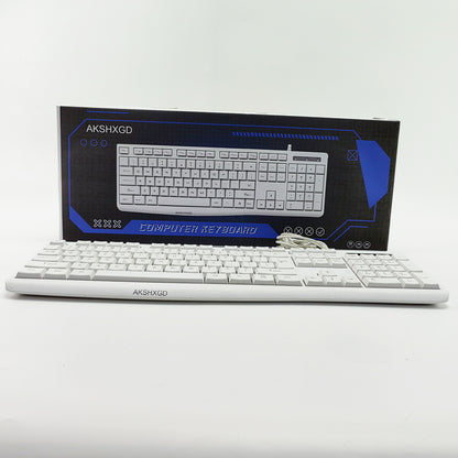 AKSHXGD  Computer keyboards, Wired Keyboard,Ergonomic, Comfortable Design,SB Plug-and-Play Connectivity, LED Indicators