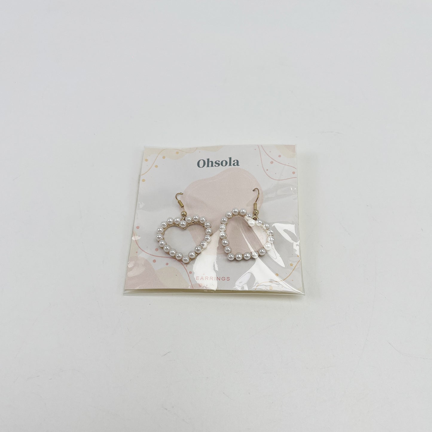 Ohsola  Drop earrings , Pearl Heart Dangle Earrings Love Heart Earrings Vintage Pearl Hoop Studs