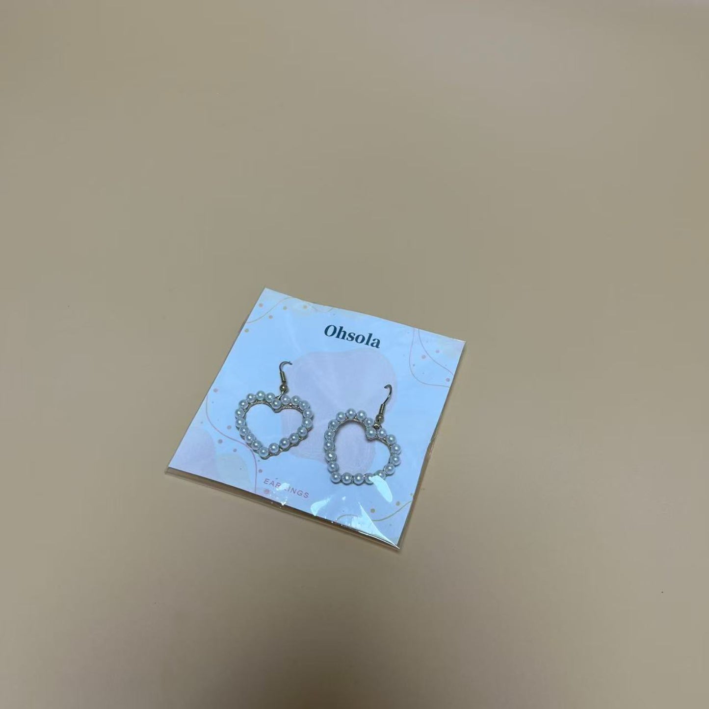 Ohsola  Drop earrings , Pearl Heart Dangle Earrings Love Heart Earrings Vintage Pearl Hoop Studs