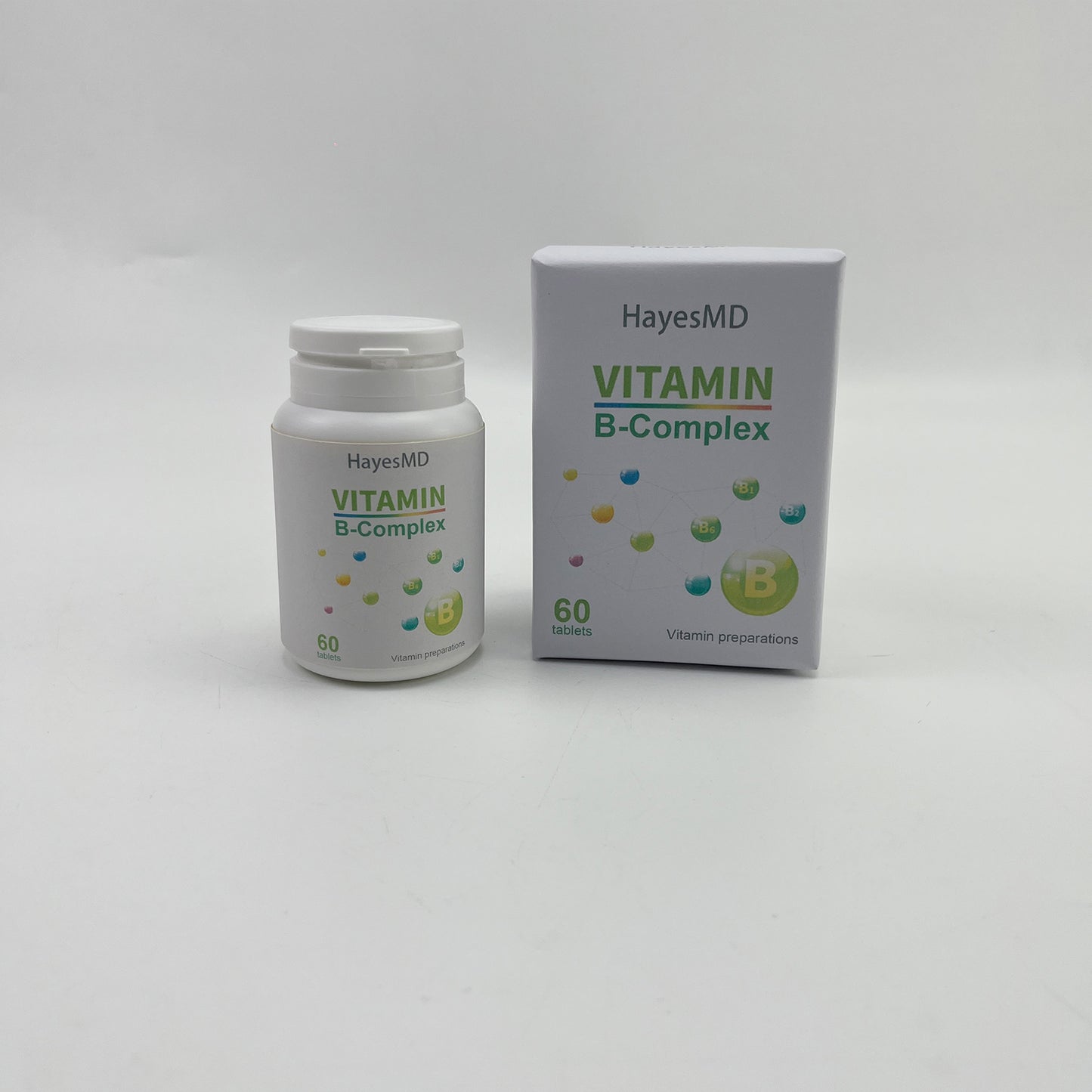 HayesMD   vitamin preparations,Healthy Energy, Metabolism, Complete B Complex, 60 Vegetarian Capsules