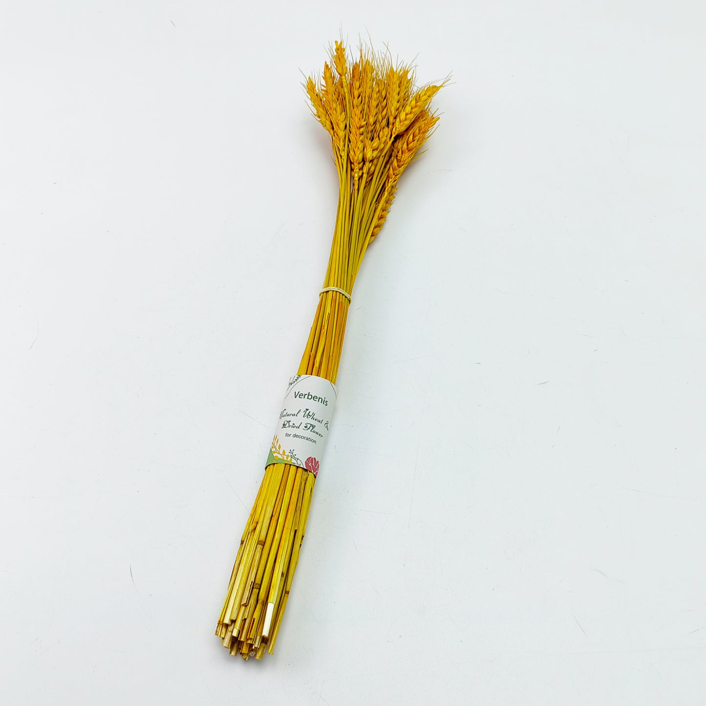 Verbenis  Dried flowers for decoration, Yellow Wheat,Wedding DIY Wreath & Rustic Home Decoration,for Home Kitchen Christmas Wedding