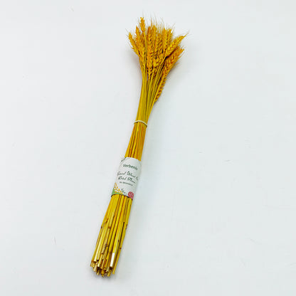 Verbenis  Dried flowers for decoration, Yellow Wheat,Wedding DIY Wreath & Rustic Home Decoration,for Home Kitchen Christmas Wedding