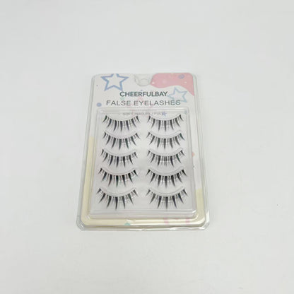 CHEERFULBAY   False eyelashes, False Eyelashes, Contact Lens Friendly, Easy to Apply, Reusable Strip Lashes, Glue On