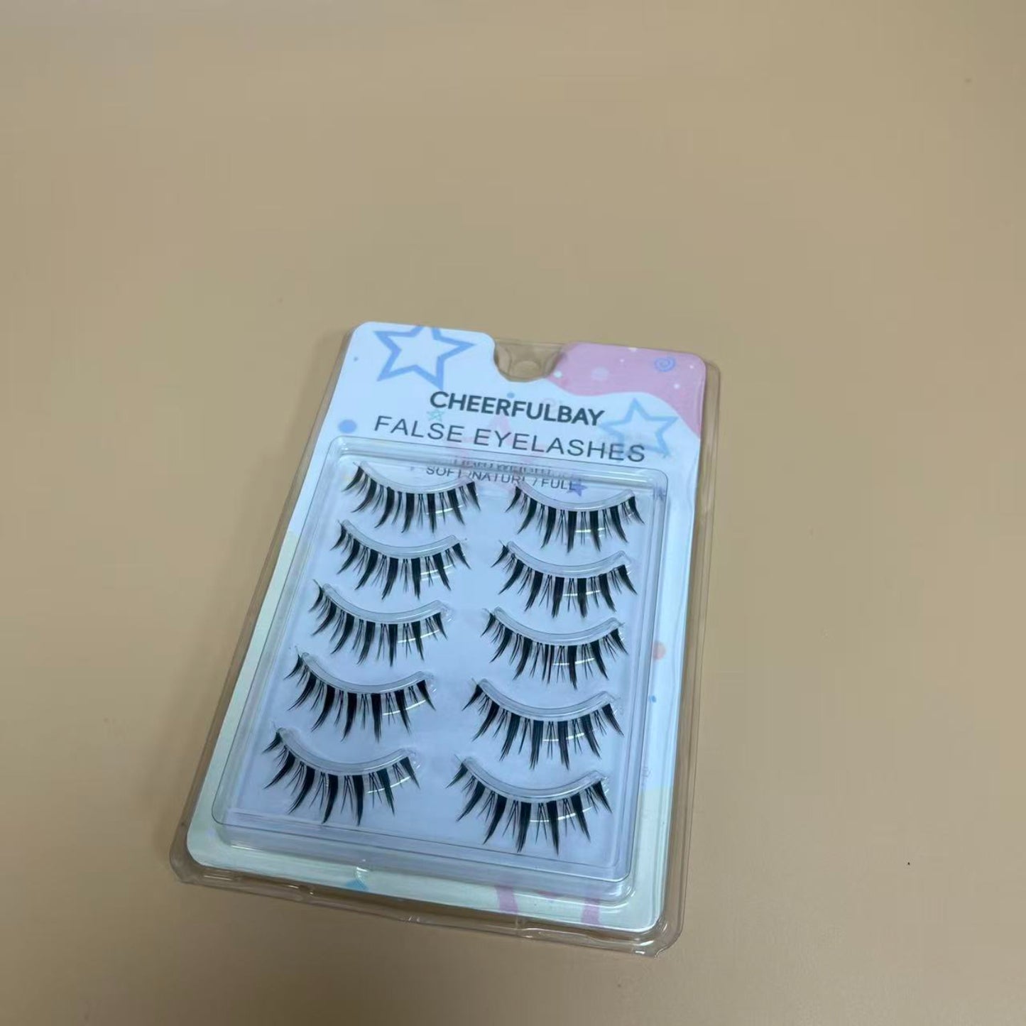 CHEERFULBAY   False eyelashes, False Eyelashes, Contact Lens Friendly, Easy to Apply, Reusable Strip Lashes, Glue On