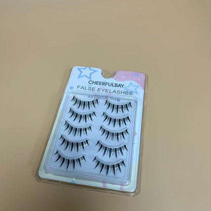CHEERFULBAY   False eyelashes, False Eyelashes, Contact Lens Friendly, Easy to Apply, Reusable Strip Lashes, Glue On