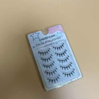 CHEERFULBAY   False eyelashes, False Eyelashes, Contact Lens Friendly, Easy to Apply, Reusable Strip Lashes, Glue On