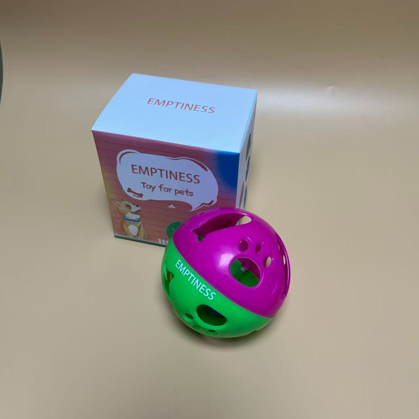 EMPTINESS  Toy for pets , Cat Toy Ball with Bell, Pet Ball Kitten Toy with Bell Cat Jingle Balls for Cats Kitten