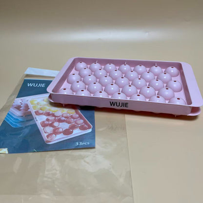 WUJIE   Ice cube moulds,Round Ice Cube Trays for Freezer, Circle Ice Molds Tray for Chilling Drinks