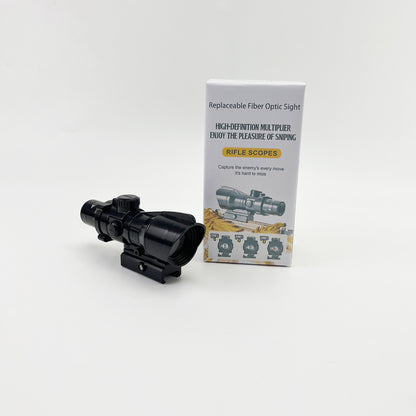 Replaceable Fiber Optic Sight    Rifle scopes，Compact Rifle Scope Crosshair Reticle, for Quick Aiming