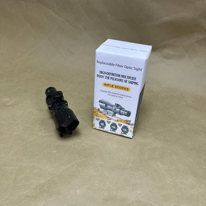 Replaceable Fiber Optic Sight    Rifle scopes，Compact Rifle Scope Crosshair Reticle, for Quick Aiming