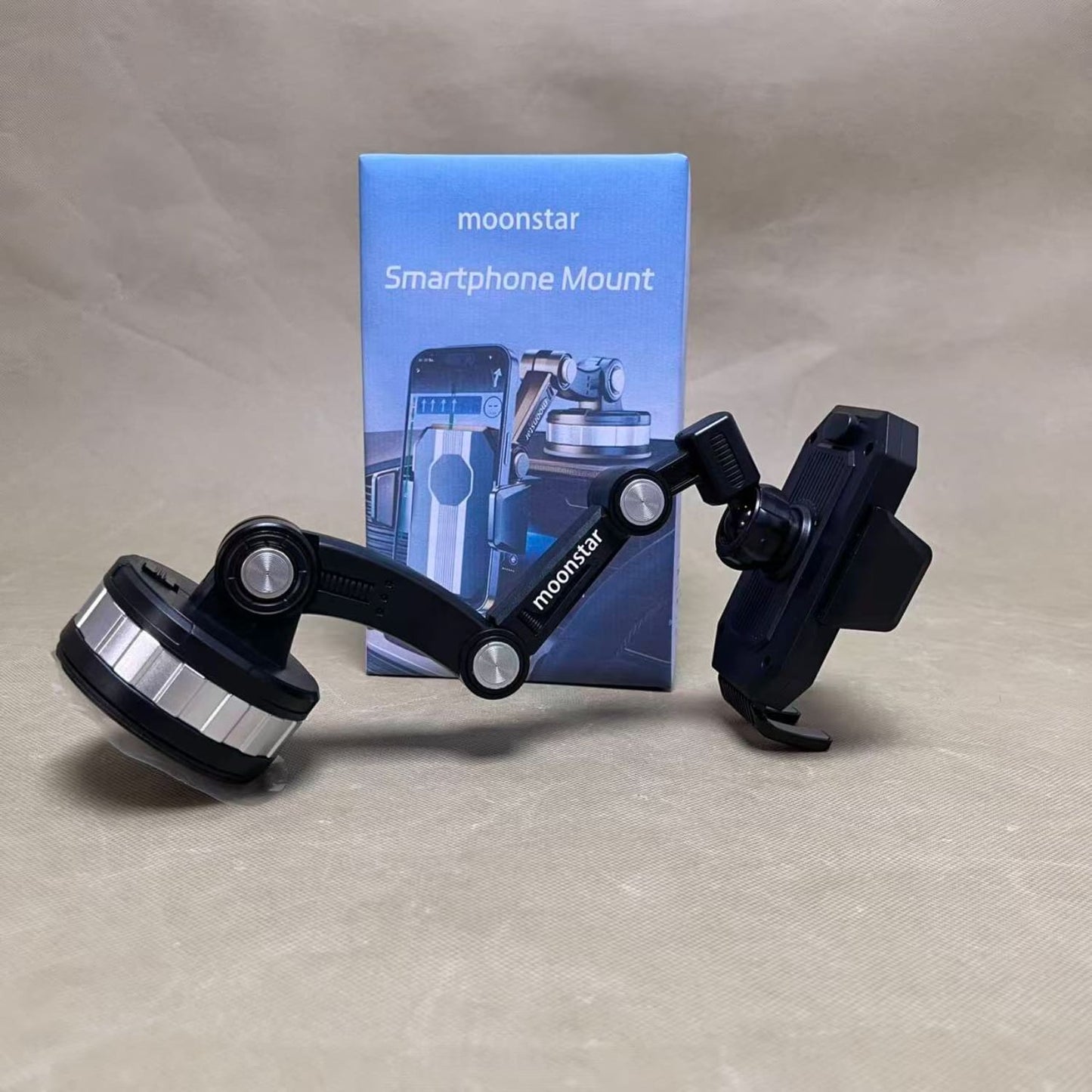 moonstar  Smartphone mounts,Car Phone Holder,360° Adjustable Mount, Cell Phone Holders for Your All Car Models for Dashboard Vent,Black