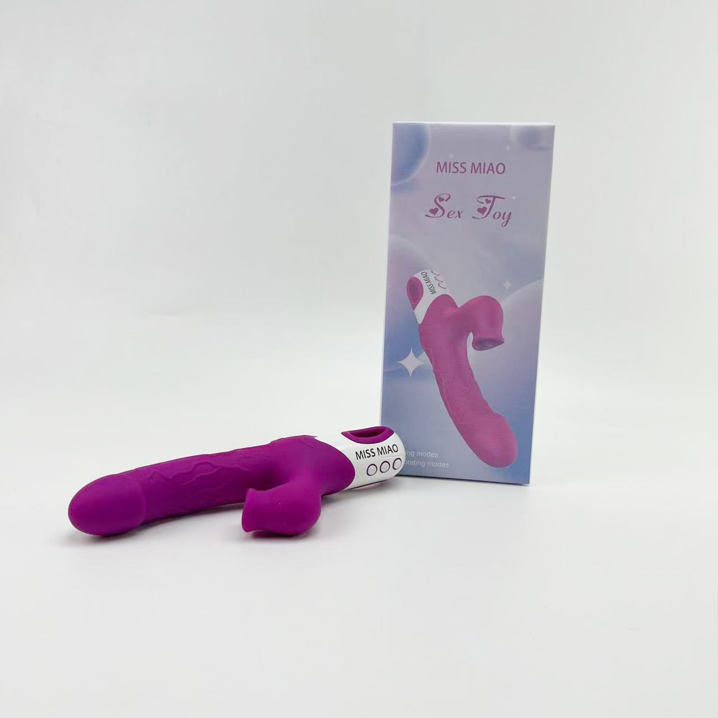 MISS MIAO  Sex toys,Thrusting Dildo Vibrator for Beginner,Sex Toys for Clitoral Nipple Stimulation, Adult Sex Toy
