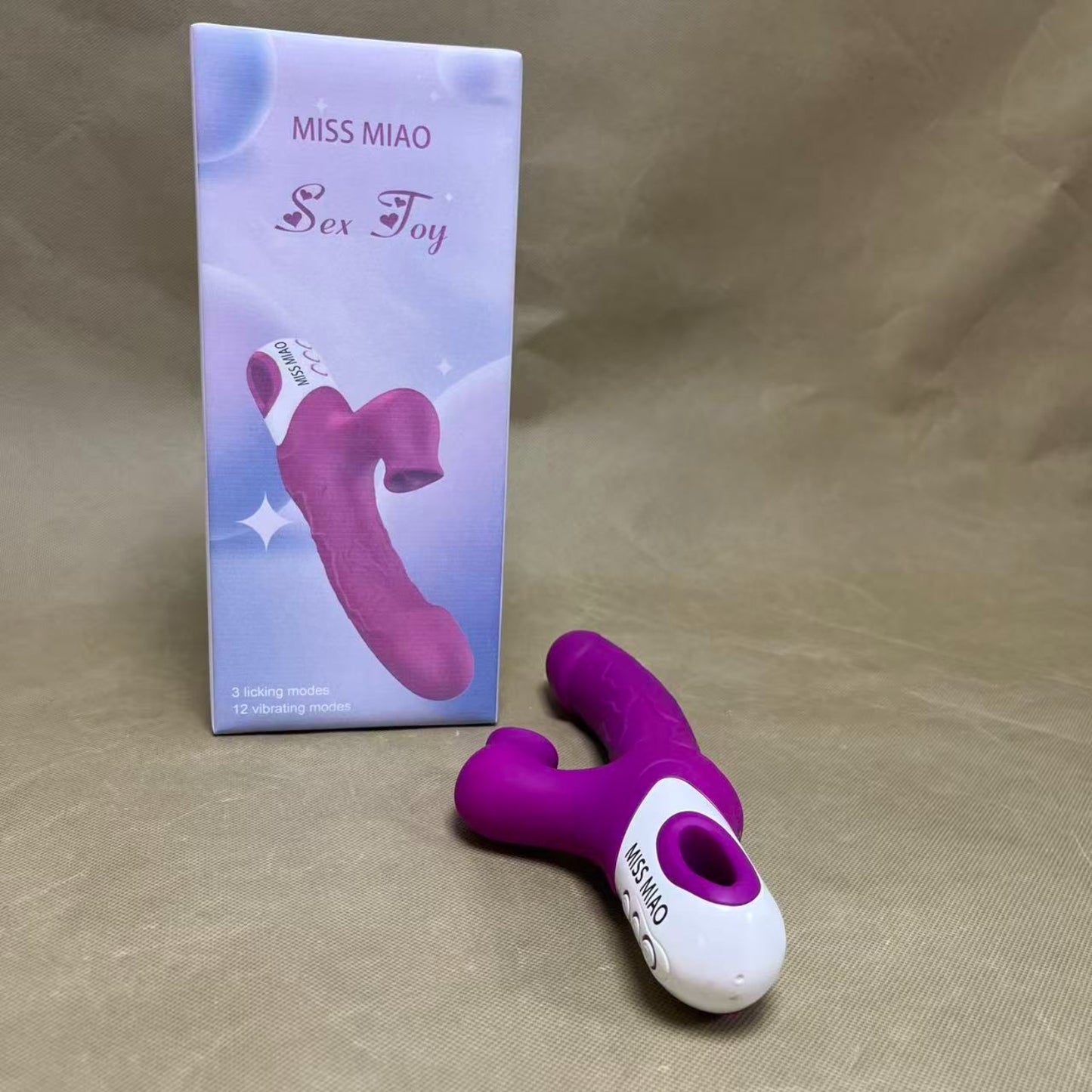 MISS MIAO  Sex toys,Thrusting Dildo Vibrator for Beginner,Sex Toys for Clitoral Nipple Stimulation, Adult Sex Toy