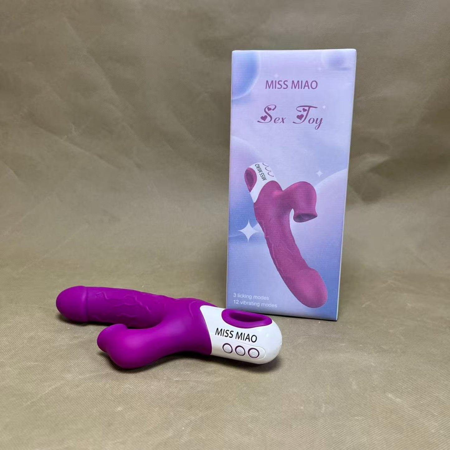 MISS MIAO  Sex toys,Thrusting Dildo Vibrator for Beginner,Sex Toys for Clitoral Nipple Stimulation, Adult Sex Toy