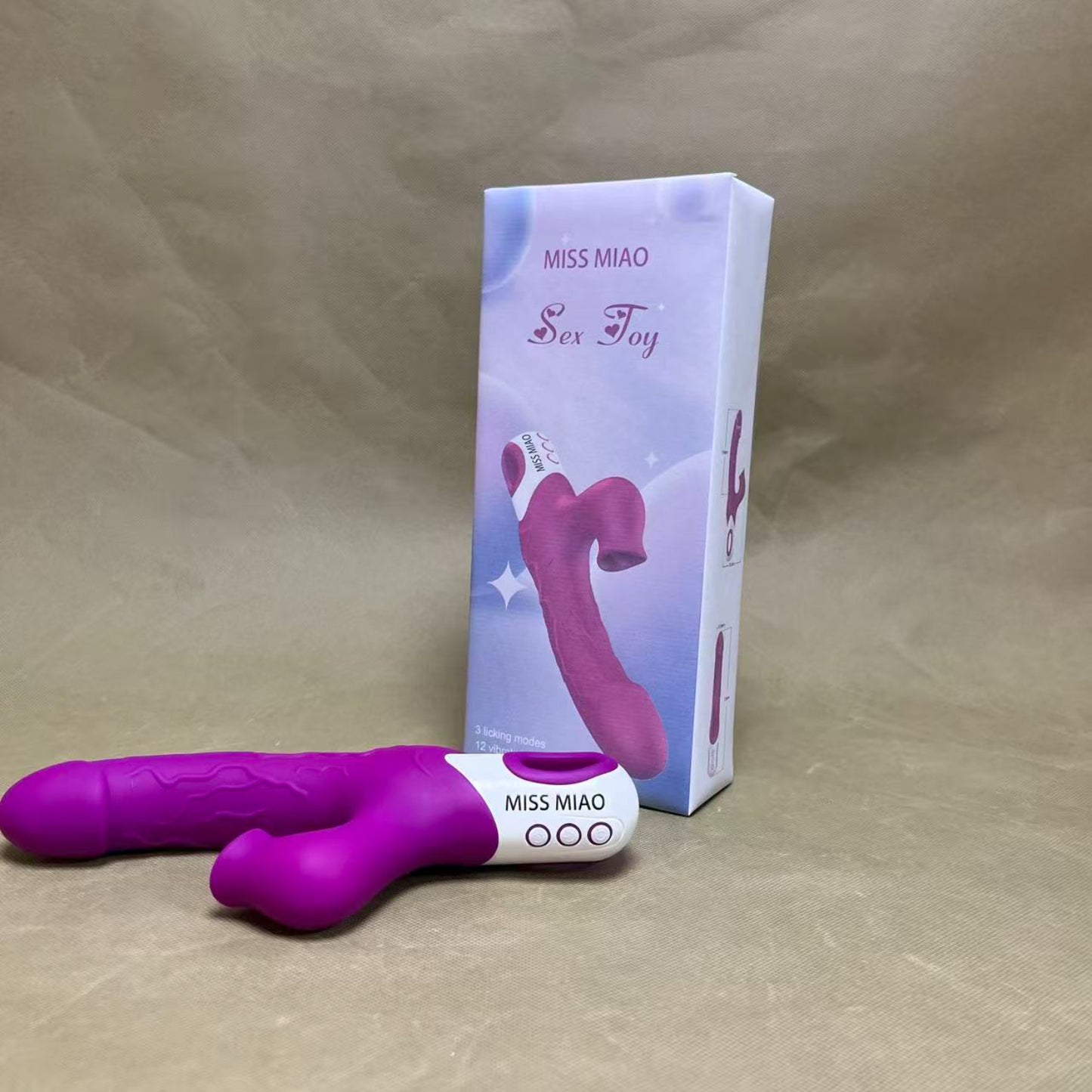 MISS MIAO  Sex toys,Thrusting Dildo Vibrator for Beginner,Sex Toys for Clitoral Nipple Stimulation, Adult Sex Toy