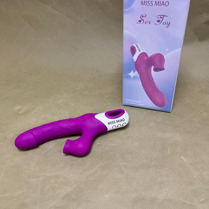 MISS MIAO  Sex toys,Thrusting Dildo Vibrator for Beginner,Sex Toys for Clitoral Nipple Stimulation, Adult Sex Toy