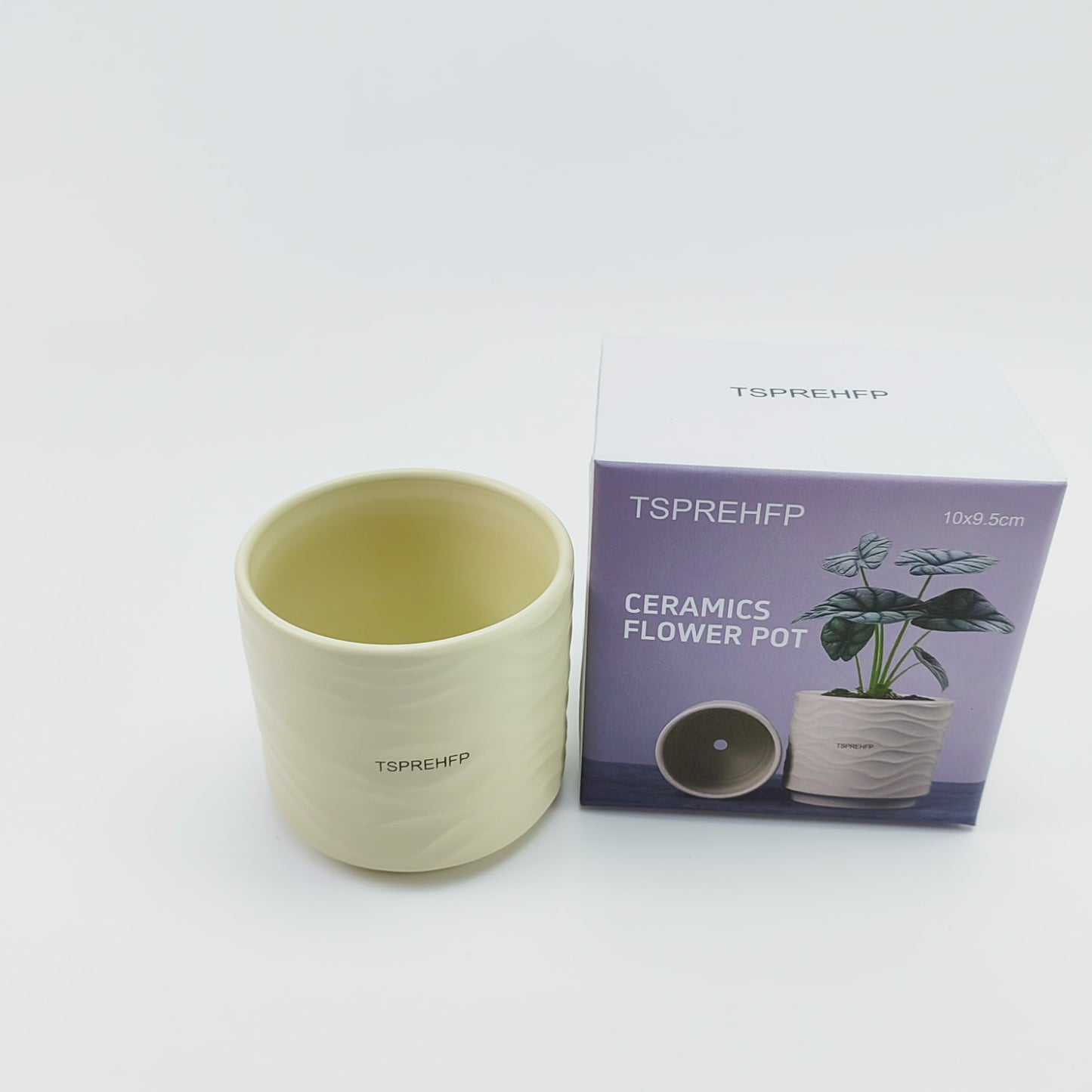 TSPREHFP Flower pots,Ceramic Planter Pot ,Indoor Cylinder Round Planter Pot,Decorative Pots for Plants