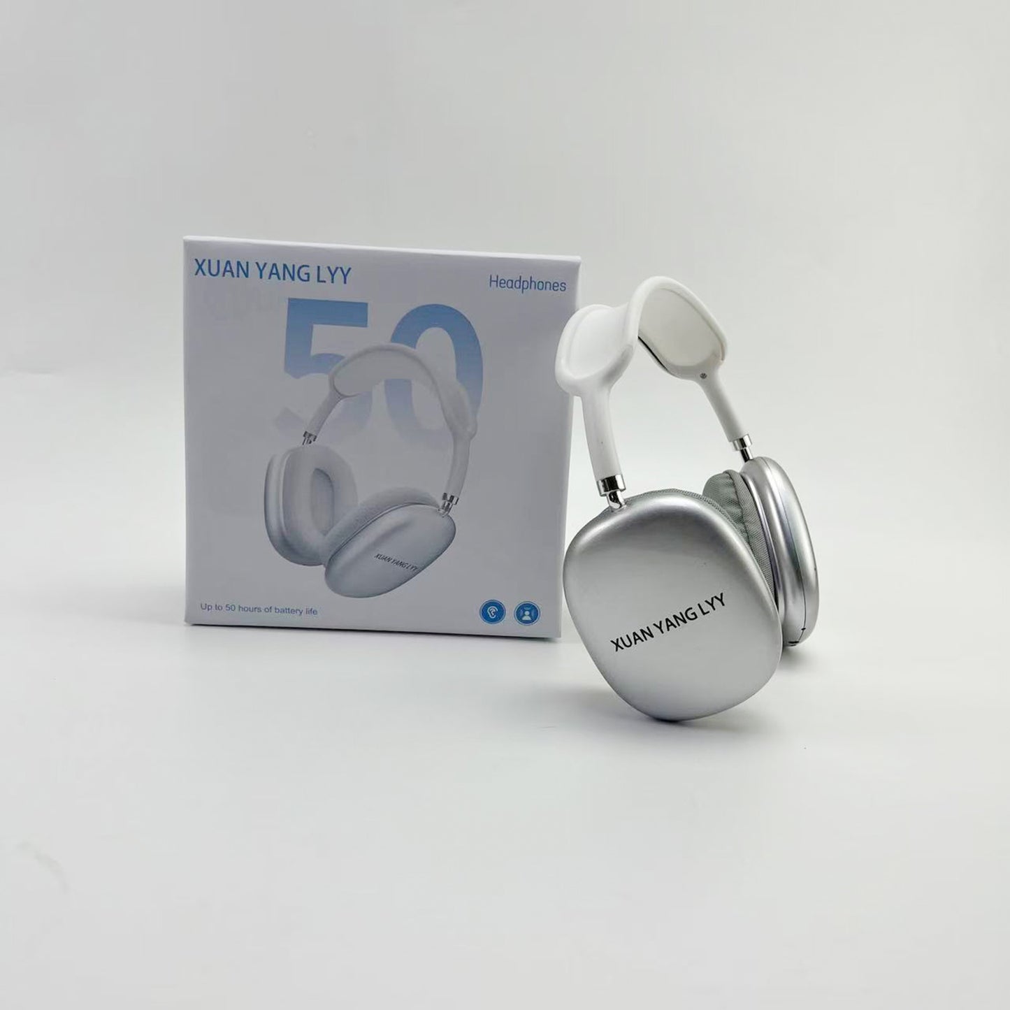 XUAN YANG LYY  Headphones,Bluetooth headphones with up to 40 hours battery,microphone for call, foldable and comfortable