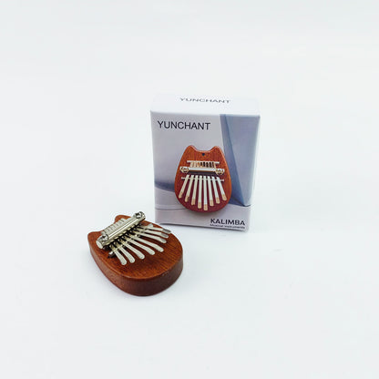 YUNCHANT  Musical instruments Mini Thumb Piano 8 Key,Easy to learn and play,Portable Mahogany Finger Piano, for Beginners & Adults