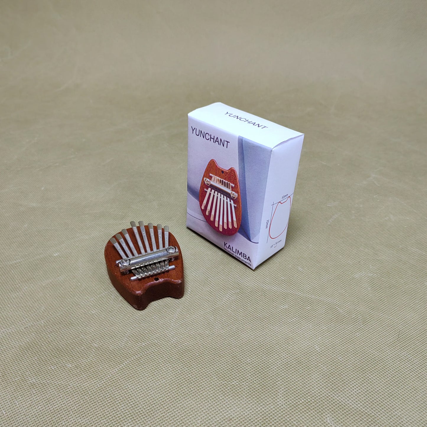 YUNCHANT  Musical instruments Mini Thumb Piano 8 Key,Easy to learn and play,Portable Mahogany Finger Piano, for Beginners & Adults