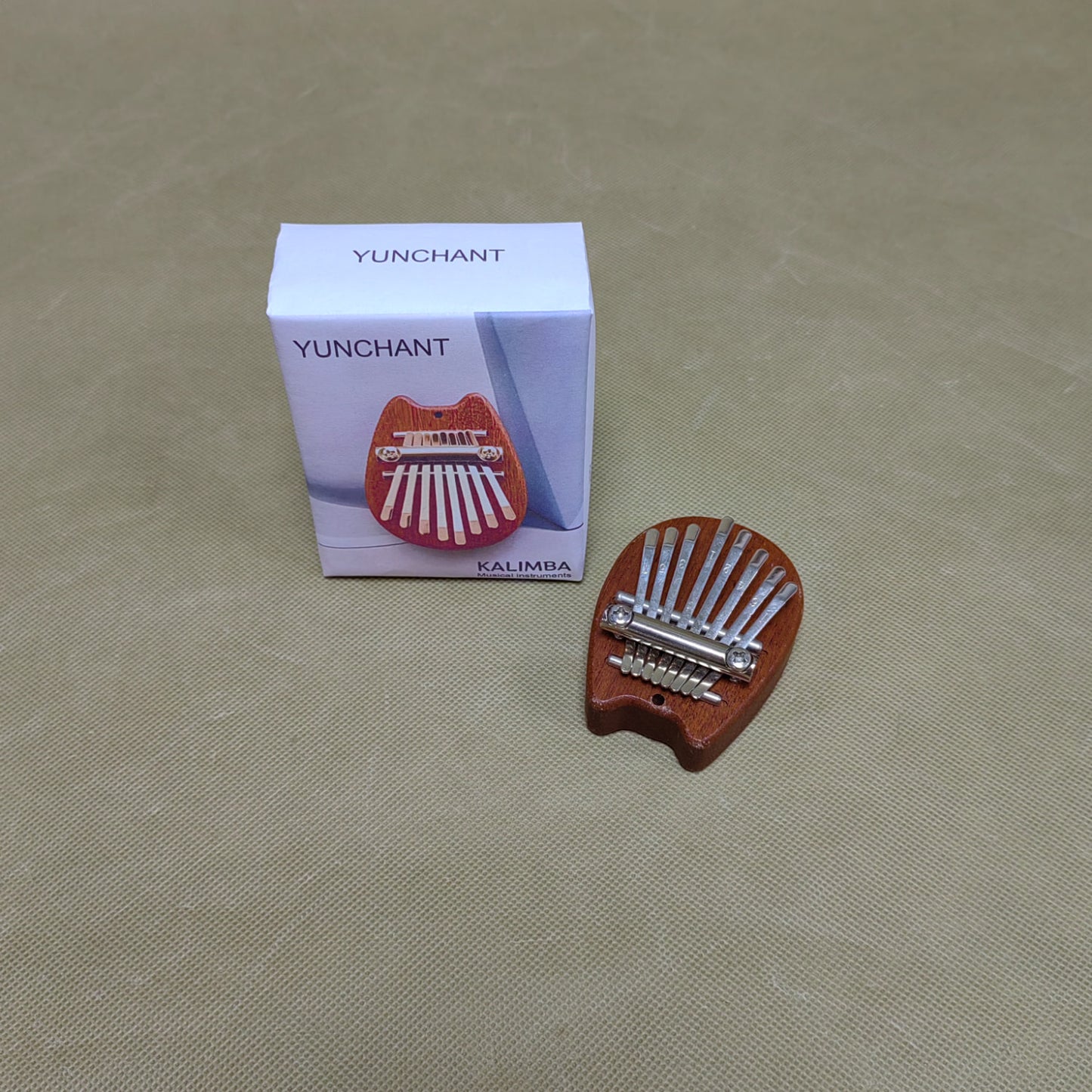 YUNCHANT  Musical instruments Mini Thumb Piano 8 Key,Easy to learn and play,Portable Mahogany Finger Piano, for Beginners & Adults