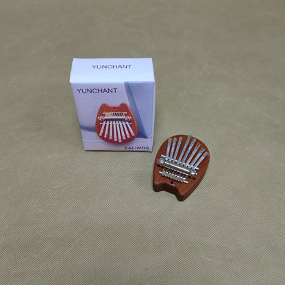 YUNCHANT  Musical instruments Mini Thumb Piano 8 Key,Easy to learn and play,Portable Mahogany Finger Piano, for Beginners & Adults