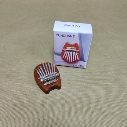 YUNCHANT  Musical instruments Mini Thumb Piano 8 Key,Easy to learn and play,Portable Mahogany Finger Piano, for Beginners & Adults