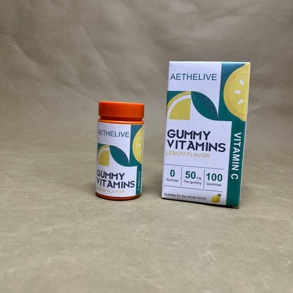 AETHELIVE  Gummy vitamins, Sugar-Free Fruit Multivitamin Gummies for Adults,Supports Immunity, Digestion & Energy