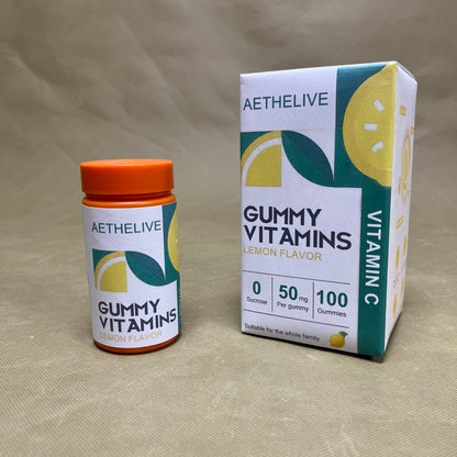 AETHELIVE  Gummy vitamins, Sugar-Free Fruit Multivitamin Gummies for Adults,Supports Immunity, Digestion & Energy