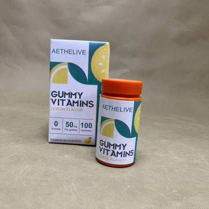AETHELIVE  Gummy vitamins, Sugar-Free Fruit Multivitamin Gummies for Adults,Supports Immunity, Digestion & Energy