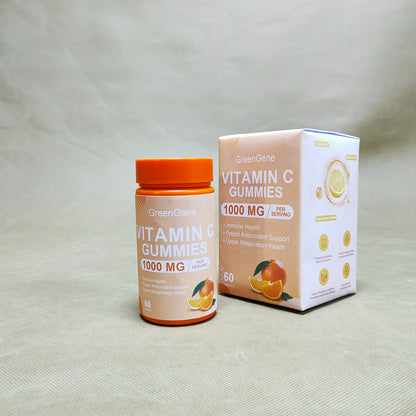 GreenGene   Gummy vitamins, Supplement for Immune Support, Vitamin C Gummies for Adults, Orange,60 Gummies