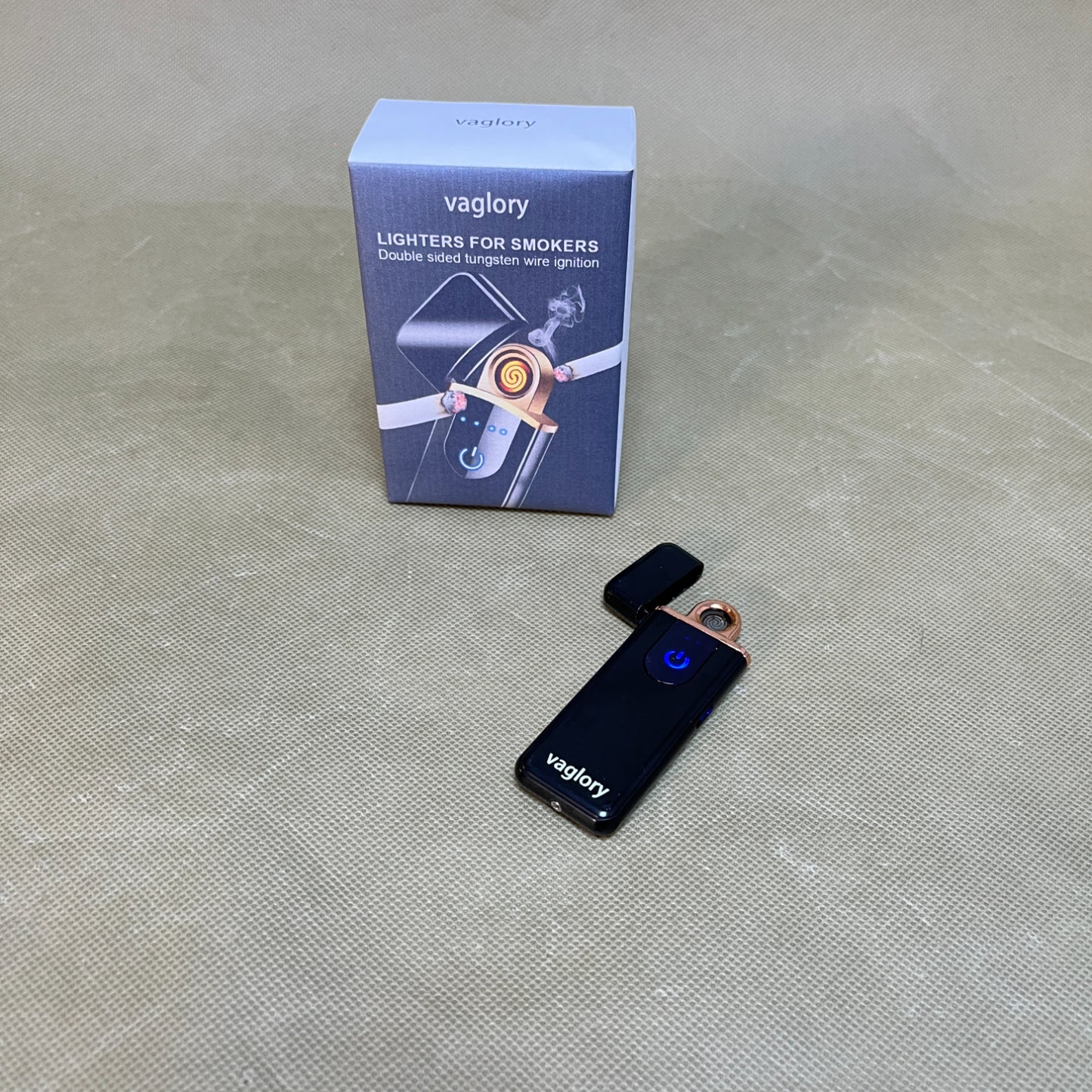 vaglory   lighters for smokers ,Smart Electronic Lighter, Mini USB Rechargeable Lighter Touch Ignition Windproof