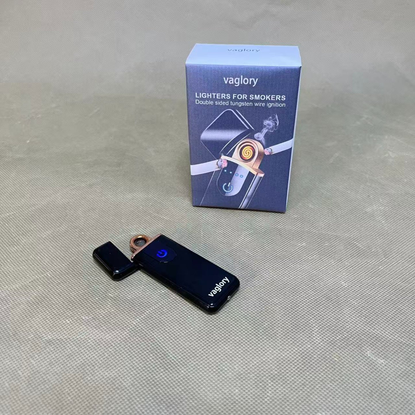 vaglory   lighters for smokers ,Smart Electronic Lighter, Mini USB Rechargeable Lighter Touch Ignition Windproof