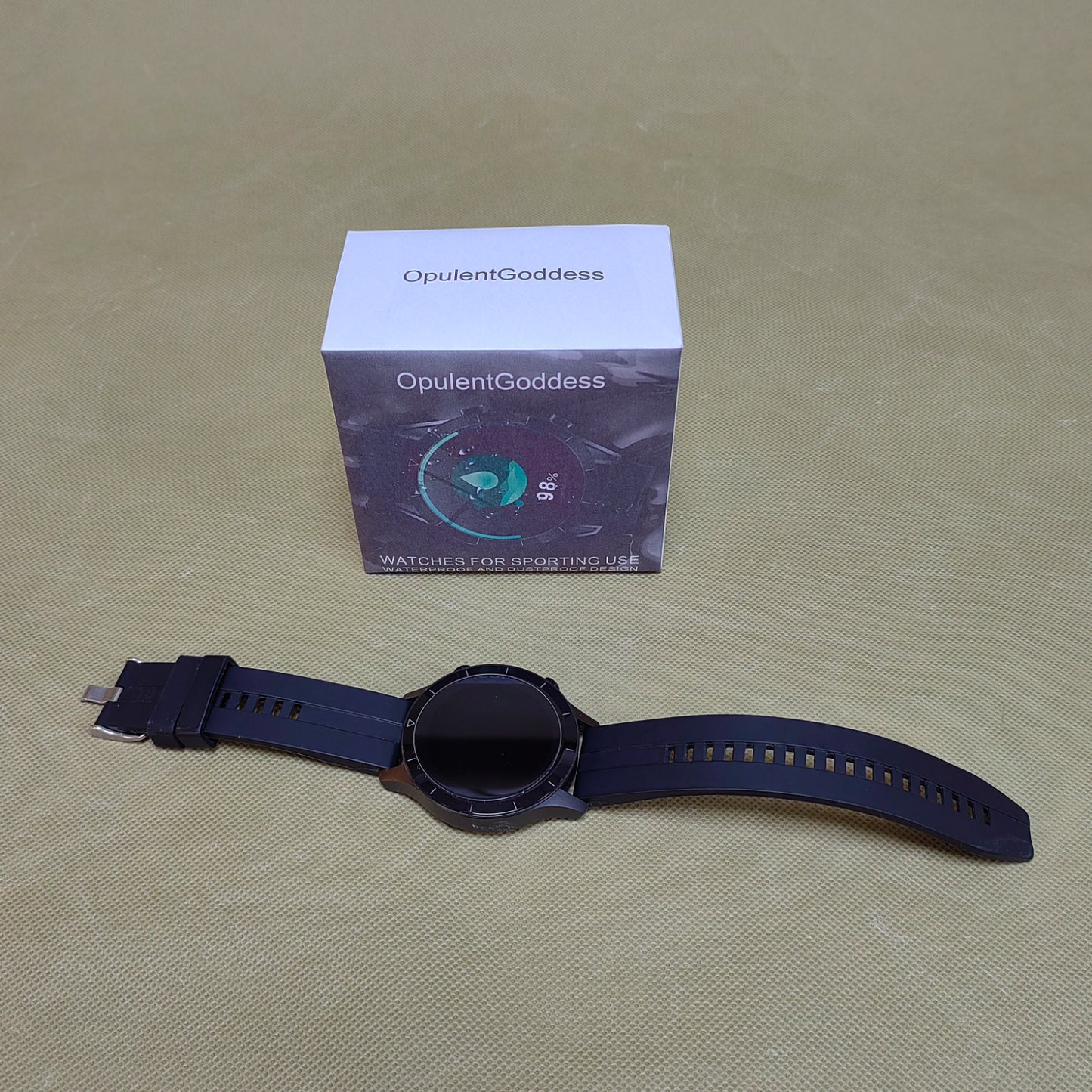 OpulentGoddess  Watches for sporting use,HD Screen Smartwatch Fitness Tracker,Watches for Men IP68 Waterproof,Sport Mode Step Counter