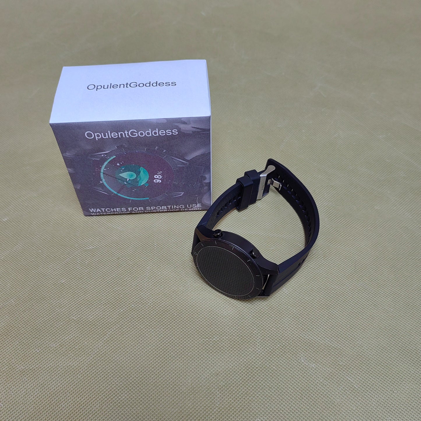 OpulentGoddess  Watches for sporting use,HD Screen Smartwatch Fitness Tracker,Watches for Men IP68 Waterproof,Sport Mode Step Counter
