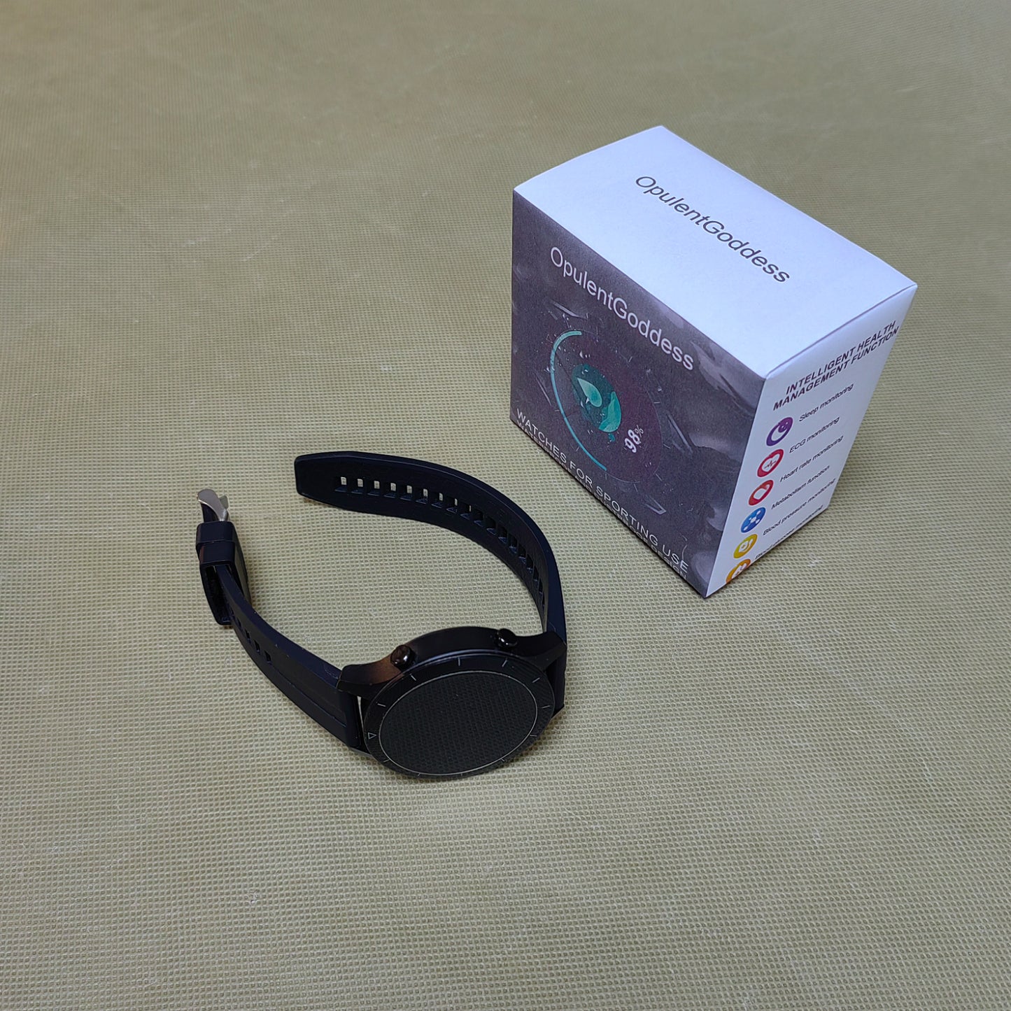 OpulentGoddess  Watches for sporting use,HD Screen Smartwatch Fitness Tracker,Watches for Men IP68 Waterproof,Sport Mode Step Counter