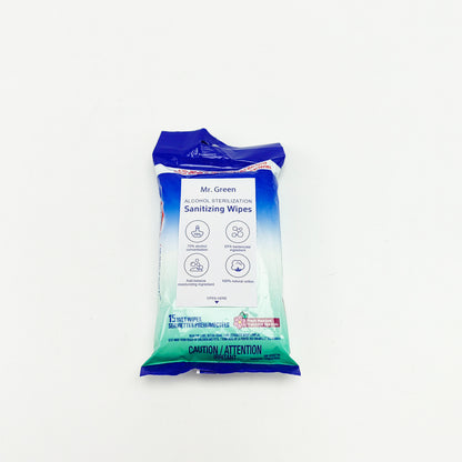 Mr. Green  Sanitizing wipes,Hypoallergenic and Moisturizing Aloe, Kills 99% of Germs,for Kids and Adults
