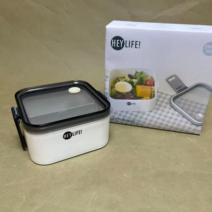 HEY LIFE!  lunch boxes,2-Compartment Lunch Containers,Drop-Proof, Dishwasher Safe,Leak-Proof Bento Box